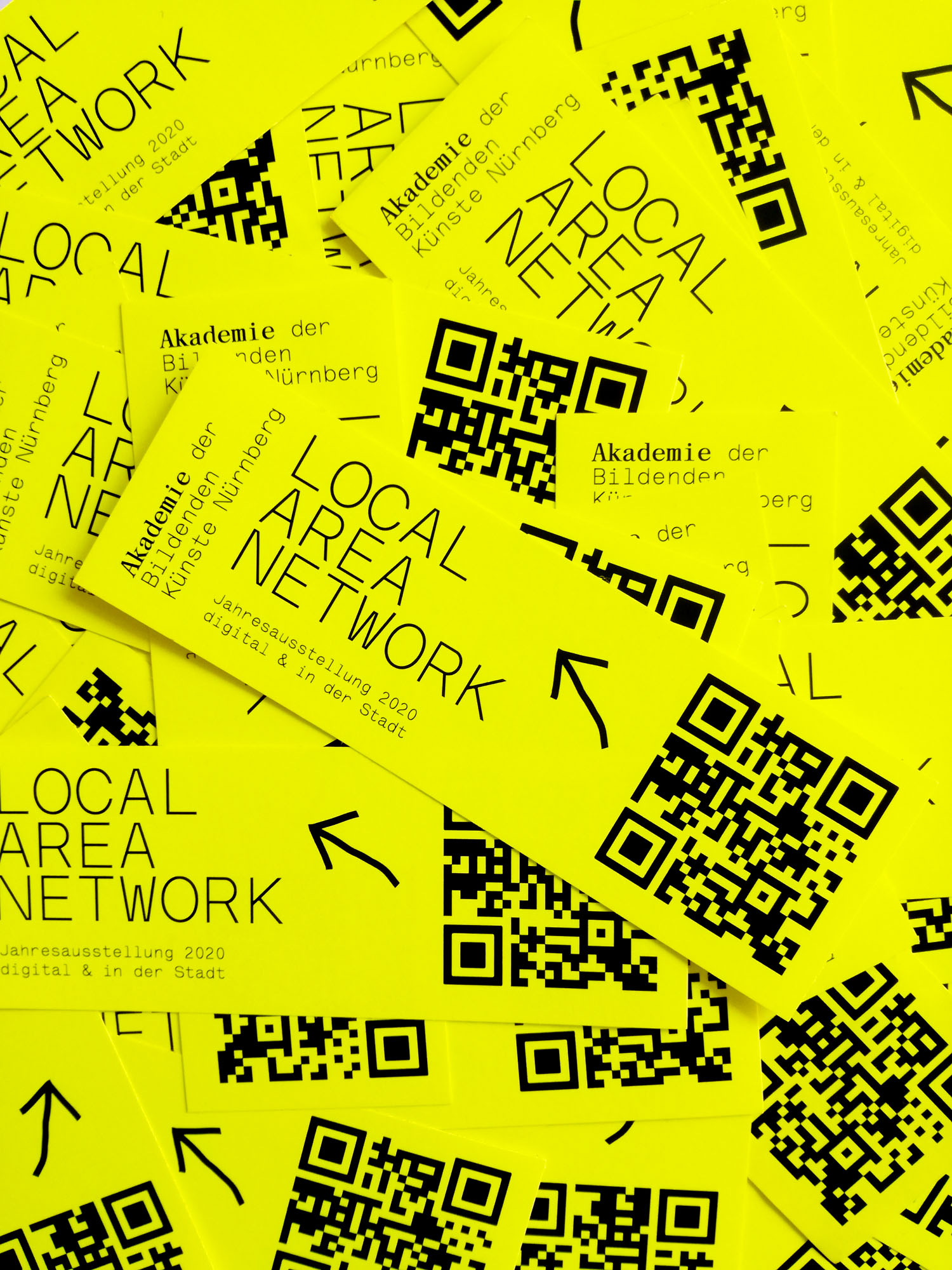 Yellow stickers for Local Area Network 2020